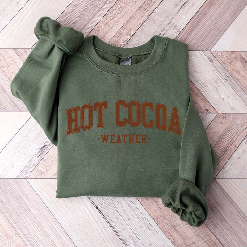 Retro Holiday Season Hot Cocoa Sweatshirt