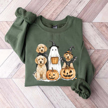 Halloween Goldendoodle Ghost Dog Lover Sweatshirt