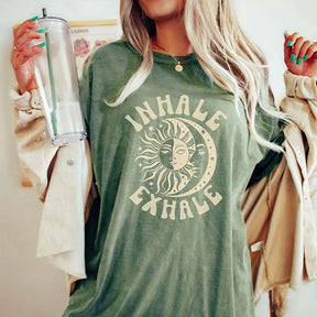 Boho Yoga Sun and Moon T-Shirt