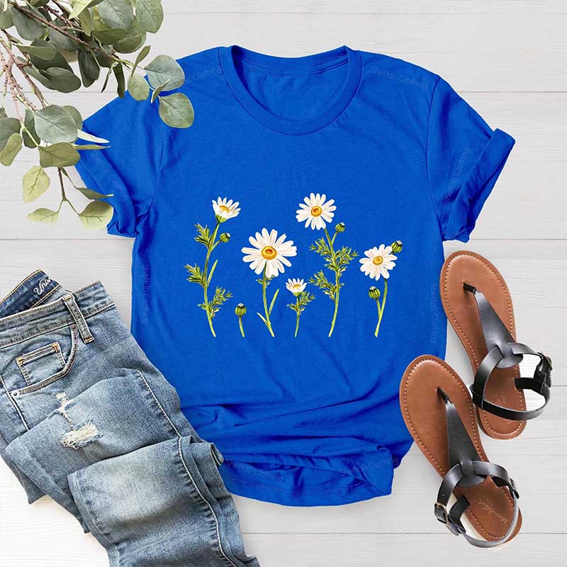 Daisy Flower Wildflower Summer Graphic T-Shirt