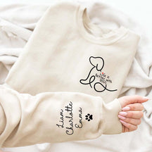 Personalized Pet Name Dog Mom Sweatshirt