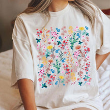 Wildflower Rainbow Floral Best Friend T-Shirt