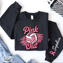 Personalized Pink Out Volleyball Sweatshirt