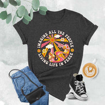 Imagine All The People Living Life In Peace T-Shirt