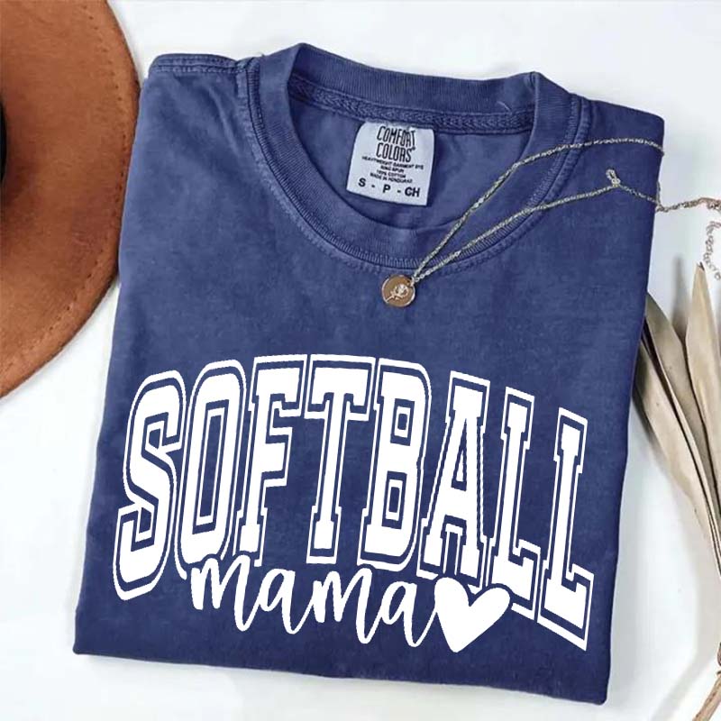 Softball Mama Comfort Color T-Shirt