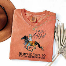 And Into the Forest I Go Equestrian Adventure T-Shirt