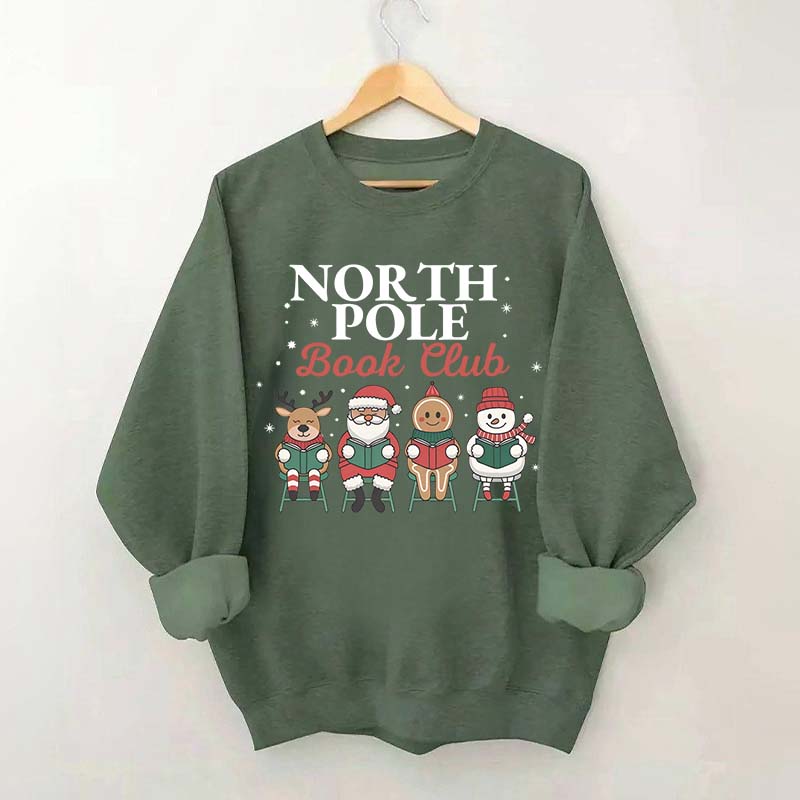 Retro Christmas Bookish Sweatshirt