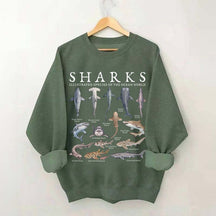 Vintage Shark Species Sweatshirt