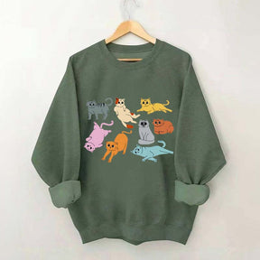 Funny Retro Cat Sweatshirt