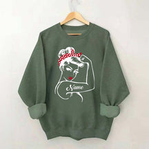 Custom Rosie the Riveter Strong Women Sweatshirt