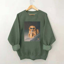 Golden Retriever Drinking Iced Coffee Sweatshirt