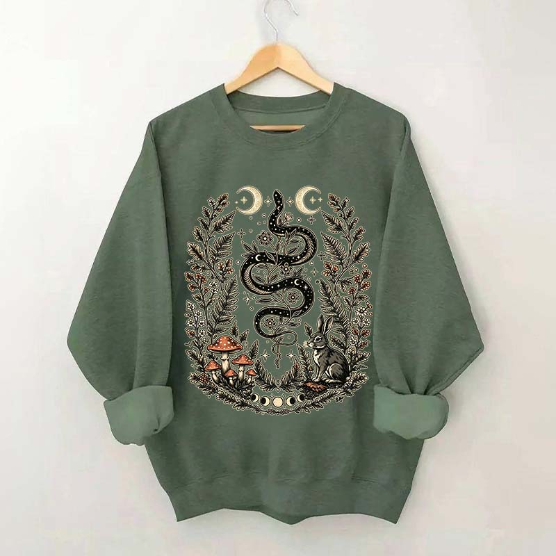 Celestial Floral Celestial Floral Snake Moon Sweatshirt