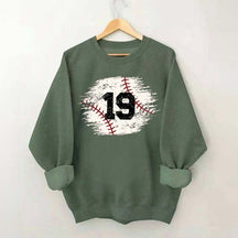 Custom Baseball Team Number Sweatshirt