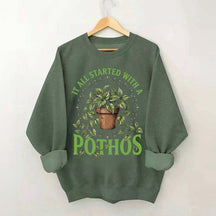 Cute Indoor Plant Pothos Sweatshirt