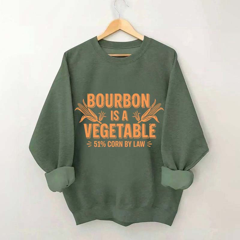 Funny Bourbon 51% Corn by Law Whiskey Sweatshirt