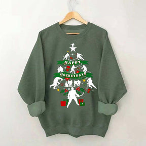 Happy Hockeydays Christmas Sweatshirt