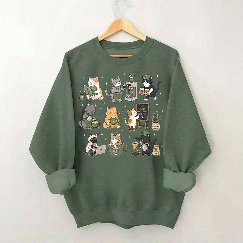 Coffee Cats Catpuccino Sweatshirt