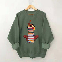 Black Woman With Books Sweatshirt
