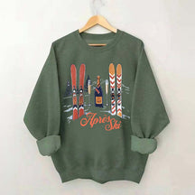 Apres Ski Champagne New Years Eve Sweatshirt
