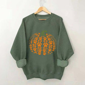 Paw Pumpkin Halloween Dog Sweatshirt