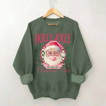 Pink Holly Jolly Christmas Club Sweatshirt