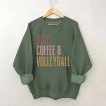 Jesus Coffee Volleyball Sweatshirt