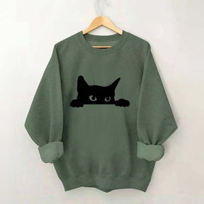 Cute Black Cat Owner Sweatshirt
