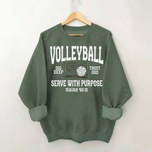 Volleyball Serve with Purpose Coach Sweatshirt