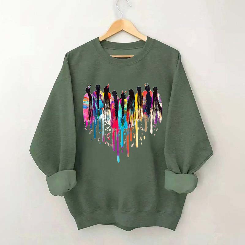 MMIW Feather Indigenous Pride Sweatshirt
