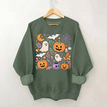 Floral Halloween Fall Spooky Season Sweatshirt