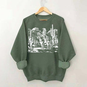 Retro Cowgirl Graphic Sweatshirt