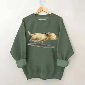 Cute Running Dog Sweatshirt