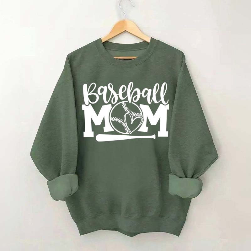 Trendy Mom Life Baseball Sweatshirt