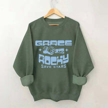Grace Rocky Save Stars Book Lover Style Sweatshirt
