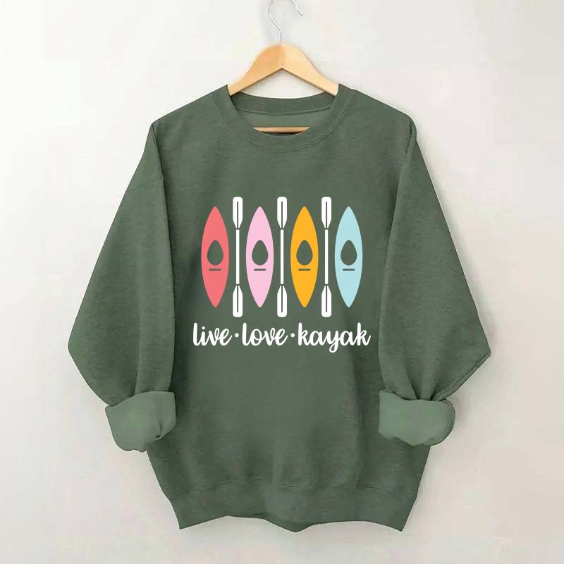 Women Kayaking Canoeing Sweatshirt