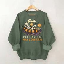 Funny Just Waiting for Halloween Sweatshirt