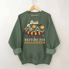 Funny Just Waiting for Halloween Sweatshirt