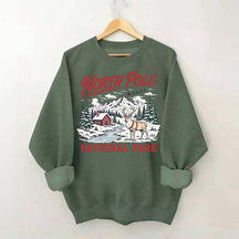 North Pole National Park Retro Christmas Sweatshirt