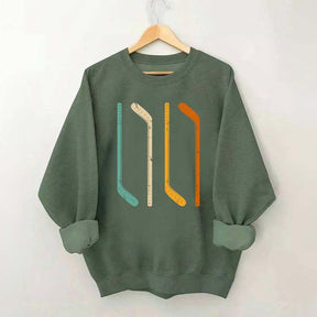 Ice Hockey Stick Vintage Sweatshirt