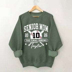 Custom Senior Baseball Mom 2026 Sweatshirt