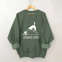 Downward Human Dog Yoga Sweatshirt