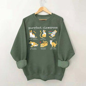 Teacher Puns Cat Lover Sweatshirt