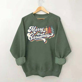 Merry Christmas Family Retro Sweatshirt