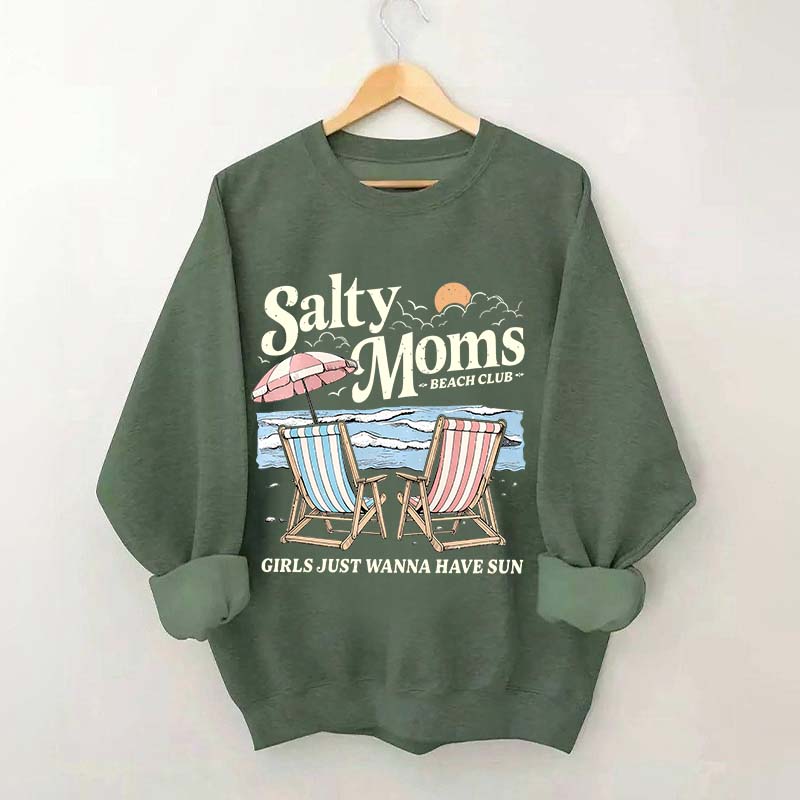 Salty Moms Beach Club Sweatshirt