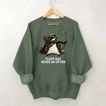 Tactical Penguin Flight Was Never An Option Sweatshirt