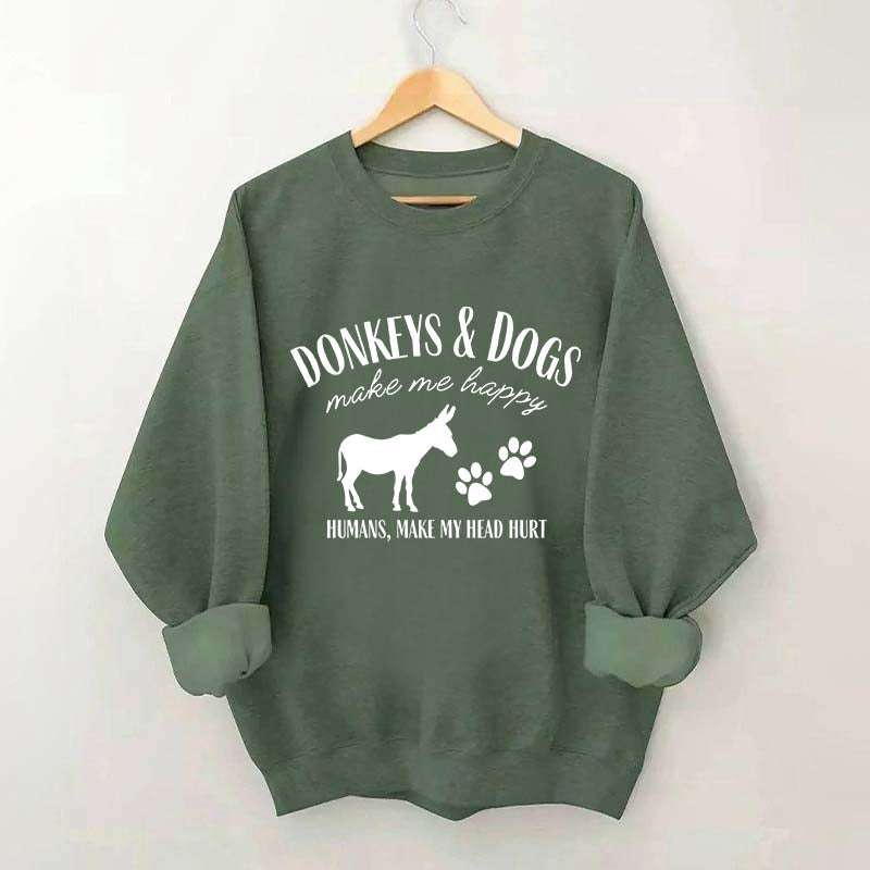 Donkey Owner Dog Sweatshirt
