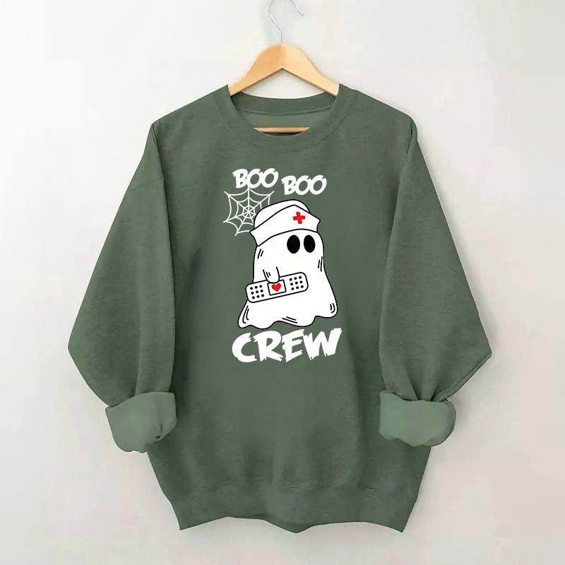 Cute Halloween Boo Crew Nurse Sweatshirt