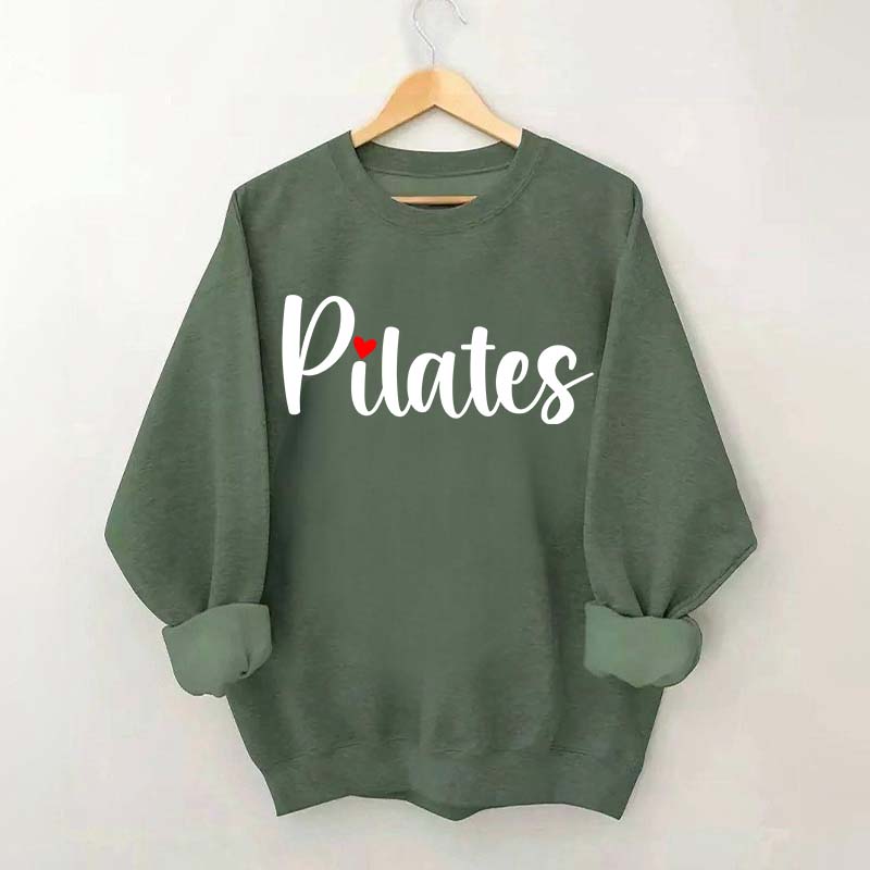 Pilates Red Heart Sweatshirt