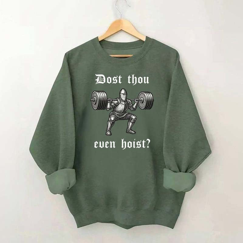 Medieval Gym Funny Knight Weightlifting Sweatshirt