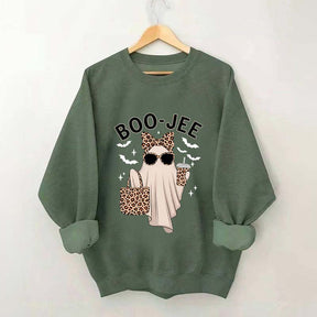 Boo-Jee Ghost Leopard Sweatshirt